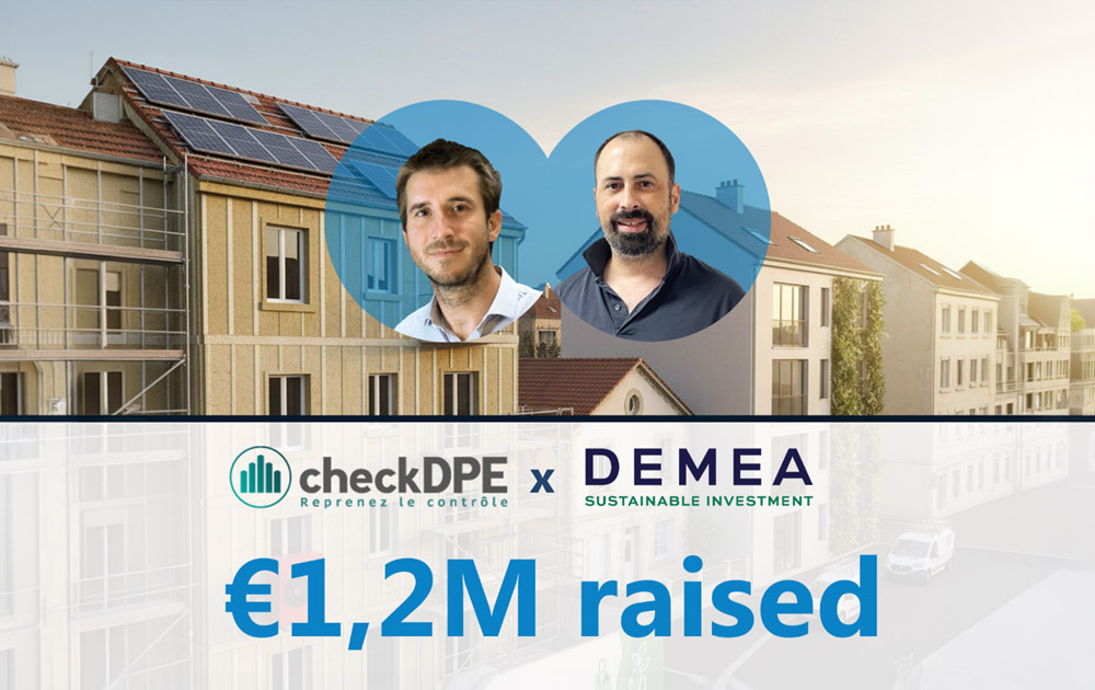 checkDPE lève 1,2 M€ auprès de Demea Sustainable Investment